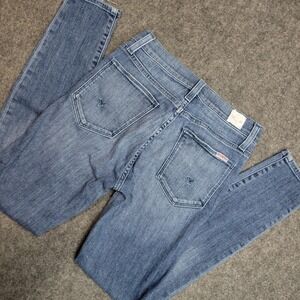 Hudson Jeans Womens 25 Blue Denim Faded High Rise Super Skinny Leg‎ Blair Grunge